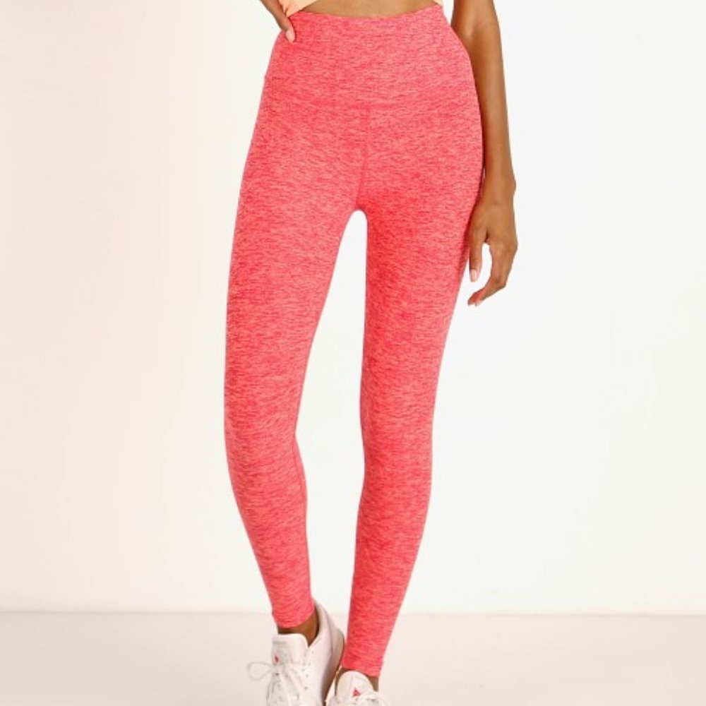 Beyond Yoga - Spacedye High Waisted Legging in "Raspberry-Peach" Size S